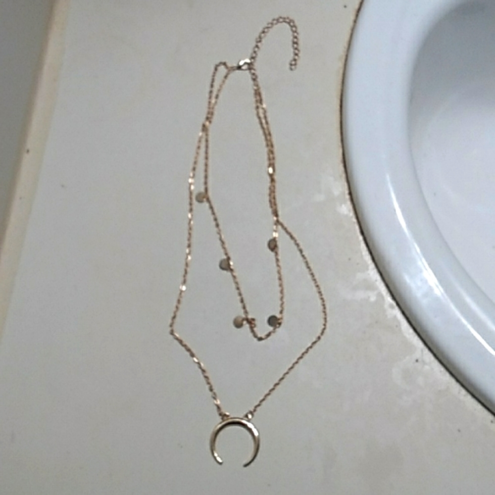 Double Gold Costume Jewelry Necklace
